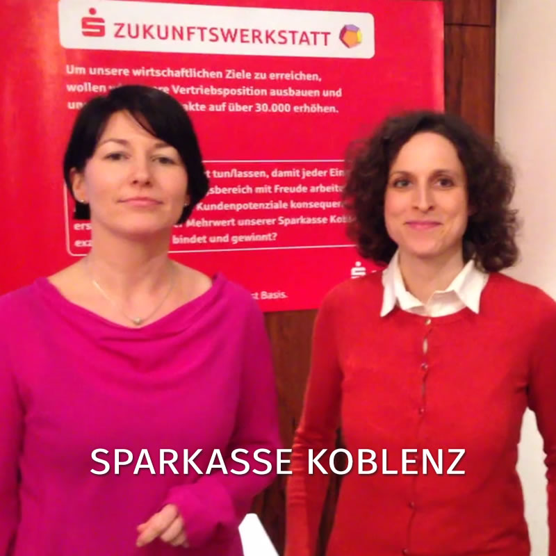 Sabine Johann-Castor, Vanessa Pauli, Thorsten Escher - Mitarbeiter der Sparkasse Koblenz